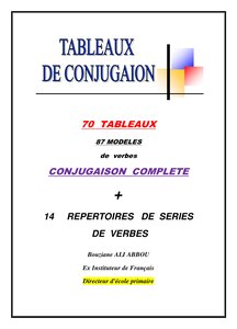 TABLEAU DE CONJUGAISON