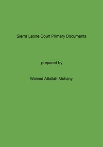 Sierra Leone Court Primary Documents