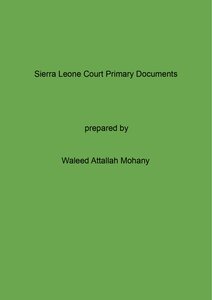 Sierra Leone Court Primary Documents
