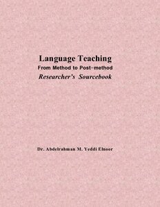 From Method To Postmethod In Language Teaching: A Sourcebook