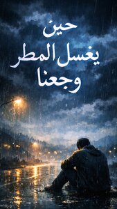 حين يغسل المطر وجعنا