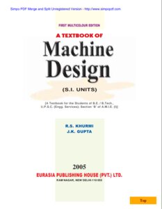 Machine design