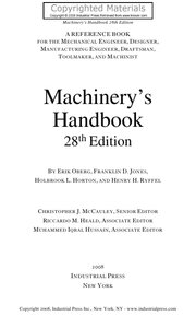 دليل الآلات ودليل دليل الآلات Machinery's Handbook & Guide to Machinery's Handbook pdf