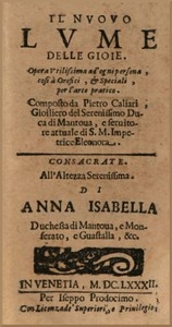 Il nuovo lume delle gioie Opera utilissima ad'ogni persona, così a orefici, e speciali, per l'arte pratico.