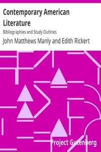 Contemporary American Literature Bibliographies and Study Outlines