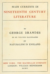 Main Currents in Nineteenth Century Literature - 4. Naturalism in England