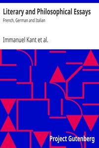 Literary And Philosophical Essays: French, German And Italian