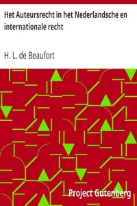 Het Auteursrecht in het Nederlandsche en internationale recht