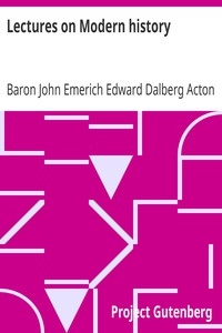 Lectures on Modern history