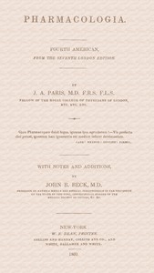 Pharmacologia Fourth American, from the Seventh London Edition