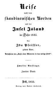 رحلة إلى الشمال الاسكندنافي وجزيرة آيسلندا عام 1845. المجلد الثاني.
