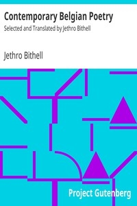Contemporary Belgian Poetry Selected and Translated by Jethro Bithell