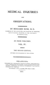 Medical Inquiries and Observations, Vol. 4 The Second Edition, Revised and Enlarged by the Author
