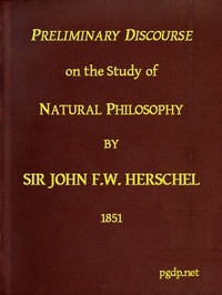 Preliminary Discourse on the Study of Natural Philosophy