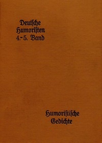 Deutsche Humoristen, 4. Und 5. Band (von 8)