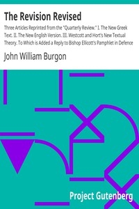 The Revision Revised Three Articles Reprinted from the 