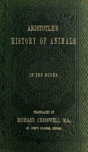 Aristotle's History of Animals In Ten Books