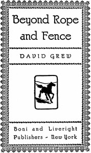 Beyond Rope and Fence