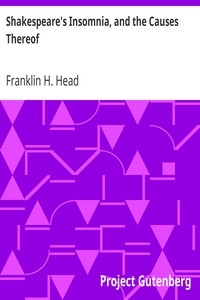 Shakespeare's Insomnia, And The Causes Thereof