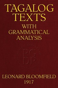 Tagalog Texts with Grammatical Analysis