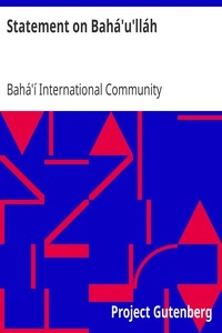 Statement on Bahá'u'lláh