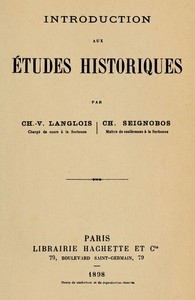 Introduction aux études historiques