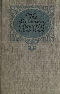 Stevenson Memorial Cook Book