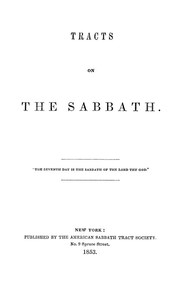 Tracts on the Sabbath