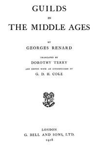 Guilds in the Middle Ages