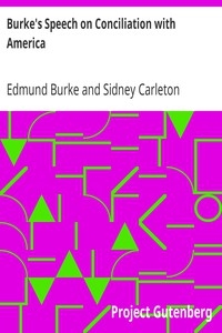 Burke's Speech on Conciliation with America