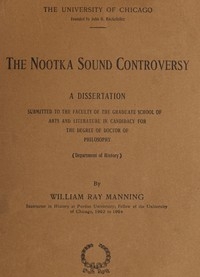 The Nootka Sound Controversy: A dissertation