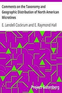 Comments on the Taxonomy and Geographic Distribution of North American Microtines