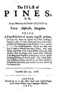 The Isle Of Pines (1668) and An Essay in Bibliography by Worthington Chauncey Ford