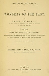 Mirabilia descripta: The wonders of the East