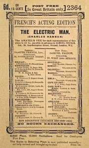 The Electric Man Being the One Act Version of the Three Act Farcical Comedy of the Same Name