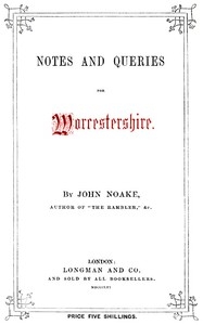 Notes and Queries for Worcestershire
