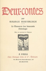 Deux Contes: Le Massacre Des Innocents; Onirologie.