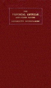 The provincial American and other papers