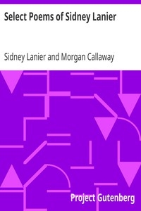 Select Poems of Sidney Lanier