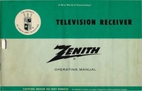 Zenith Television Receiver Operating Manual