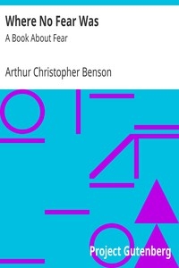Where No Fear Was: A Book About Fear