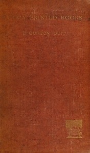 Early Printed Books