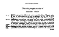 Chronicles of England, Scotland and Ireland (2 of 6): England (07 of 12) Iohn the Yongest Sonne of Henrie the Second