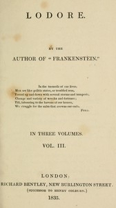 Lodore, Vol. 3 (of 3)