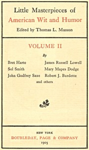 Little Masterpieces Of American Wit And Humor, Volume Ii