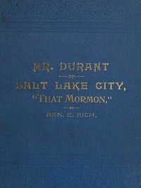 Mr. Durant of Salt Lake City، 