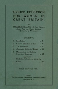 Higher Education for Women in Great Britain