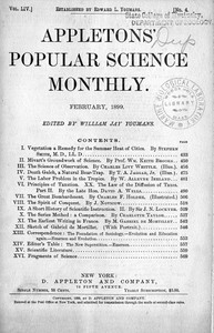 Appletons' Popular Science Monthly, February 1899 Volume LIV, No. 4, February 1899