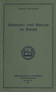 Mending and Repair of Books
