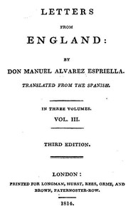 Letters From England, Volume 3 (of 3)